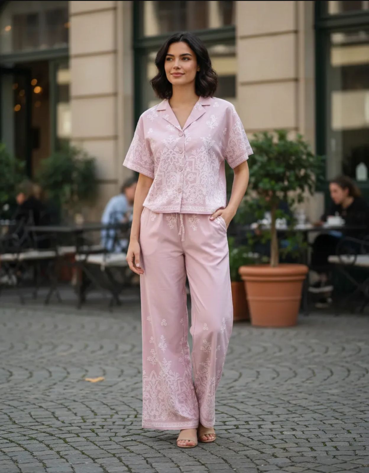 Conjunto de Dama Camisa y Pantalon