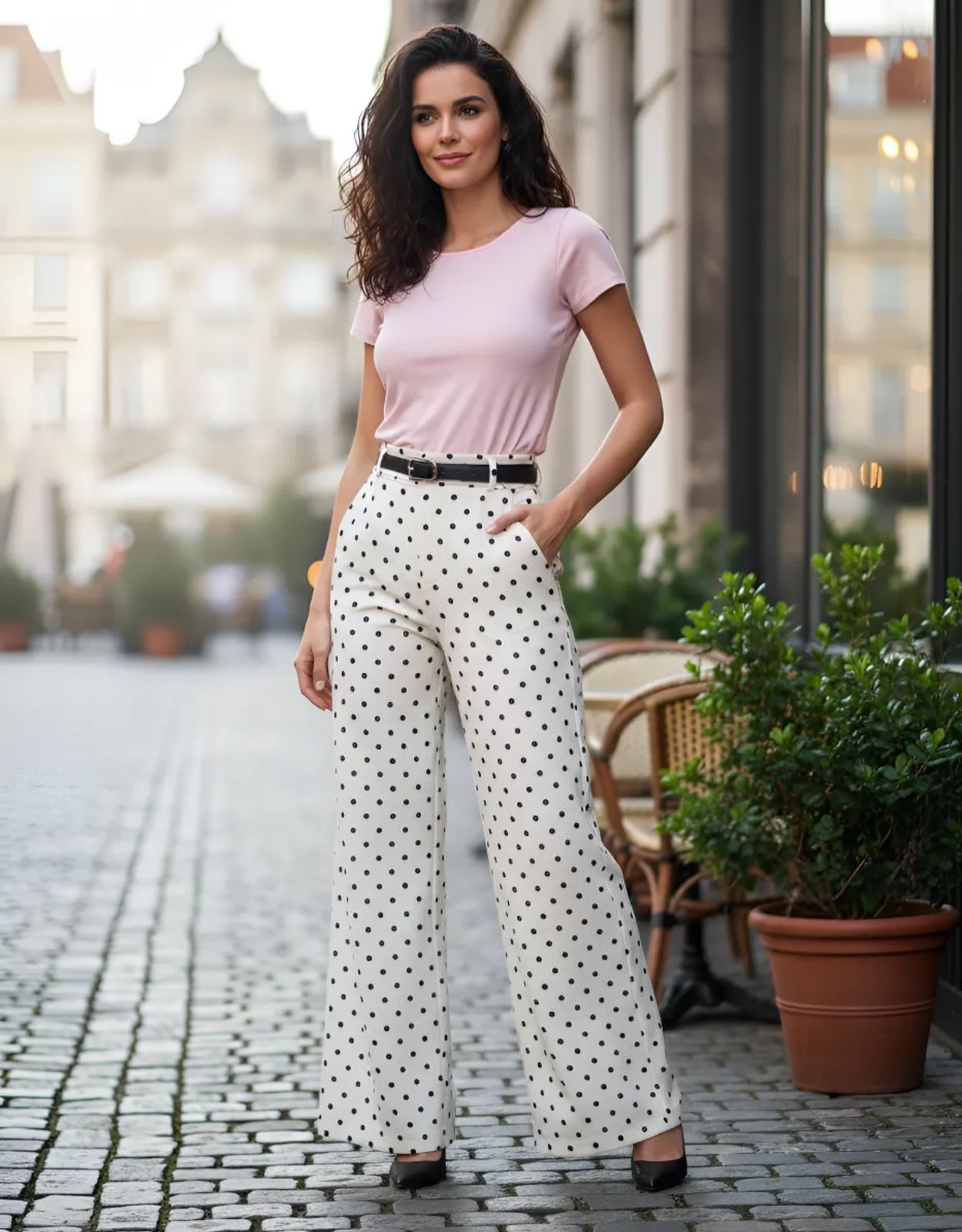 Pantalon de Dama con puntos