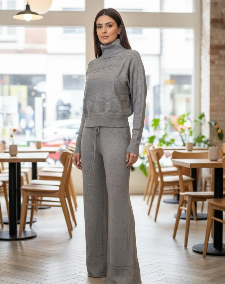 Conjunto de Dama de 2 pzs cn cuello de tortuga