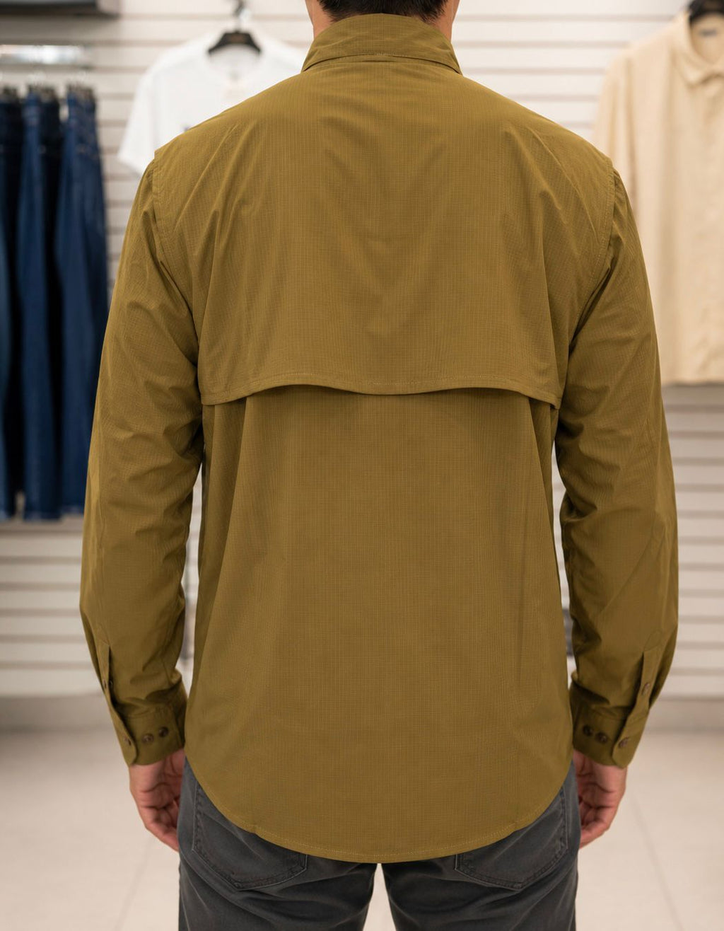 Camisa de Caballero tipo Pescador Manga larga