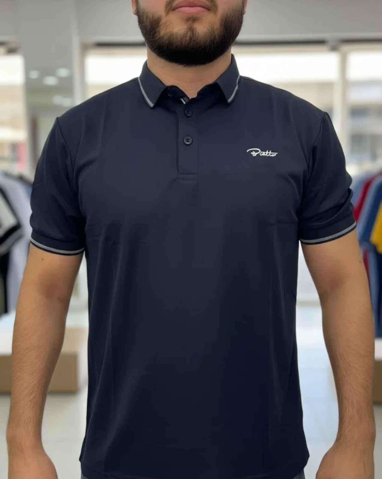 Playera de caballero tipo polo Bratto