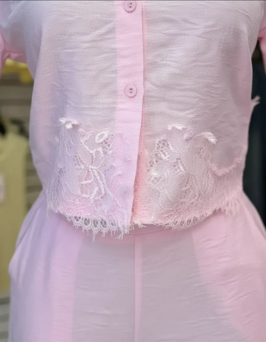 Conjunto de Dama 2 piezas camisa y pantaloon