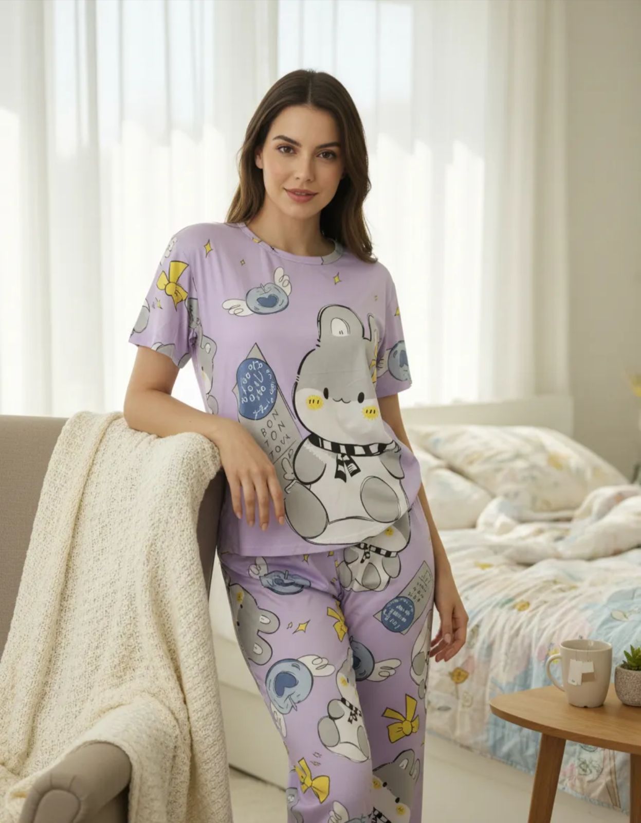 Pijama de Dama de 4 piezas