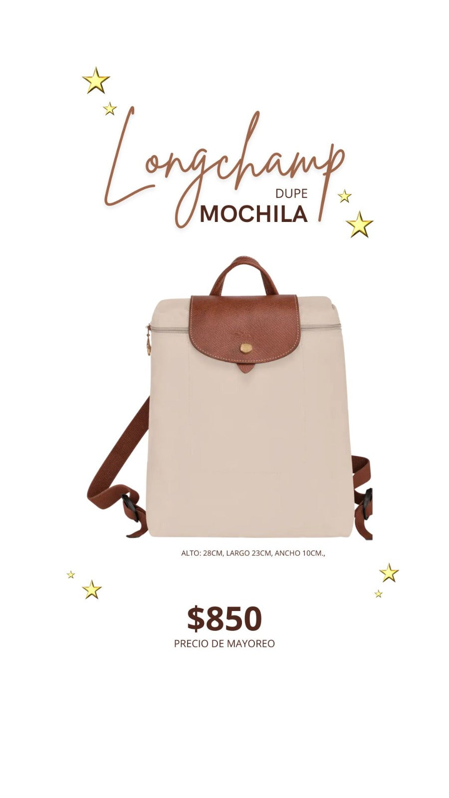 Mochila de dama long