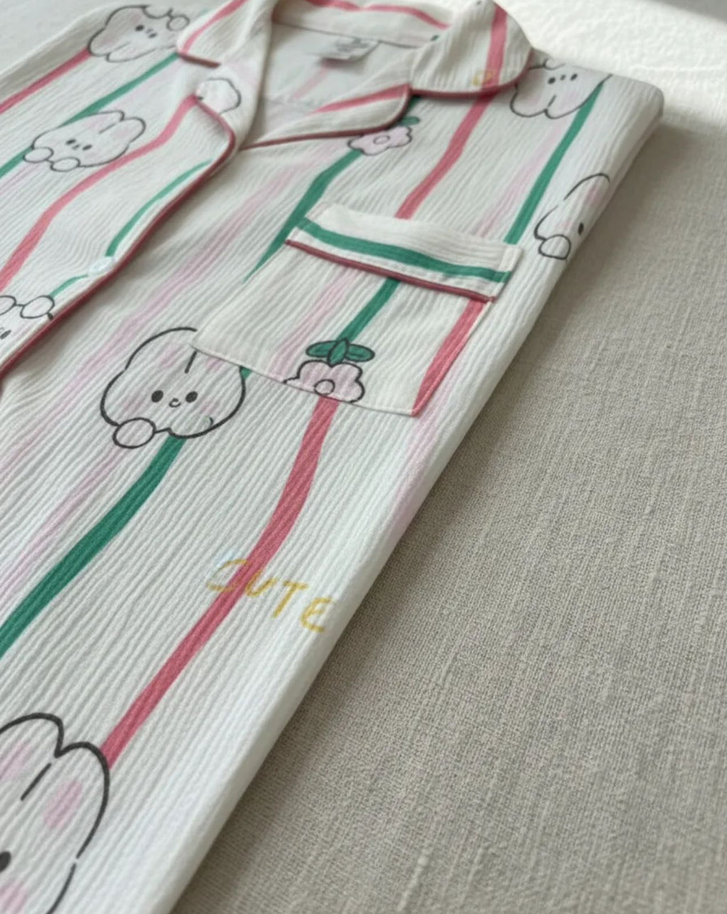 Pijama de Dama monograma de animales