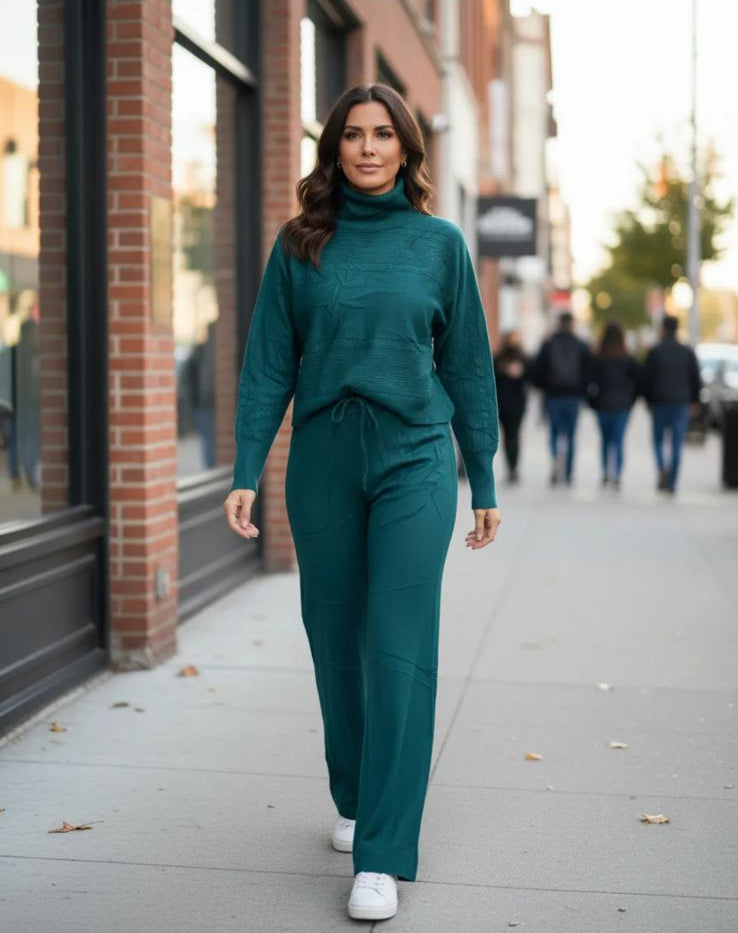 Conjunto de Dama de 2 pzs cn cuello de tortuga