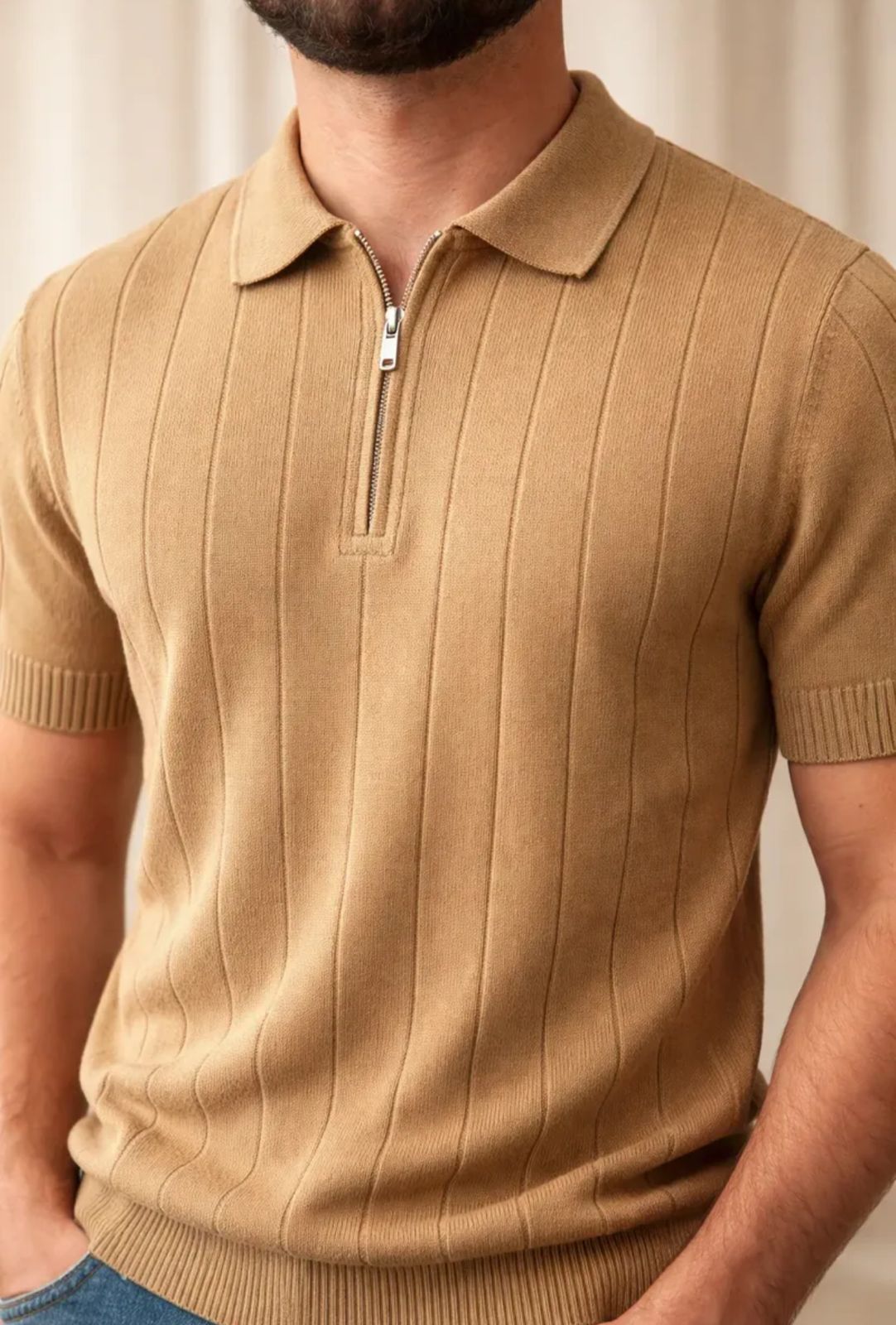 Playera de caballero tipo polo