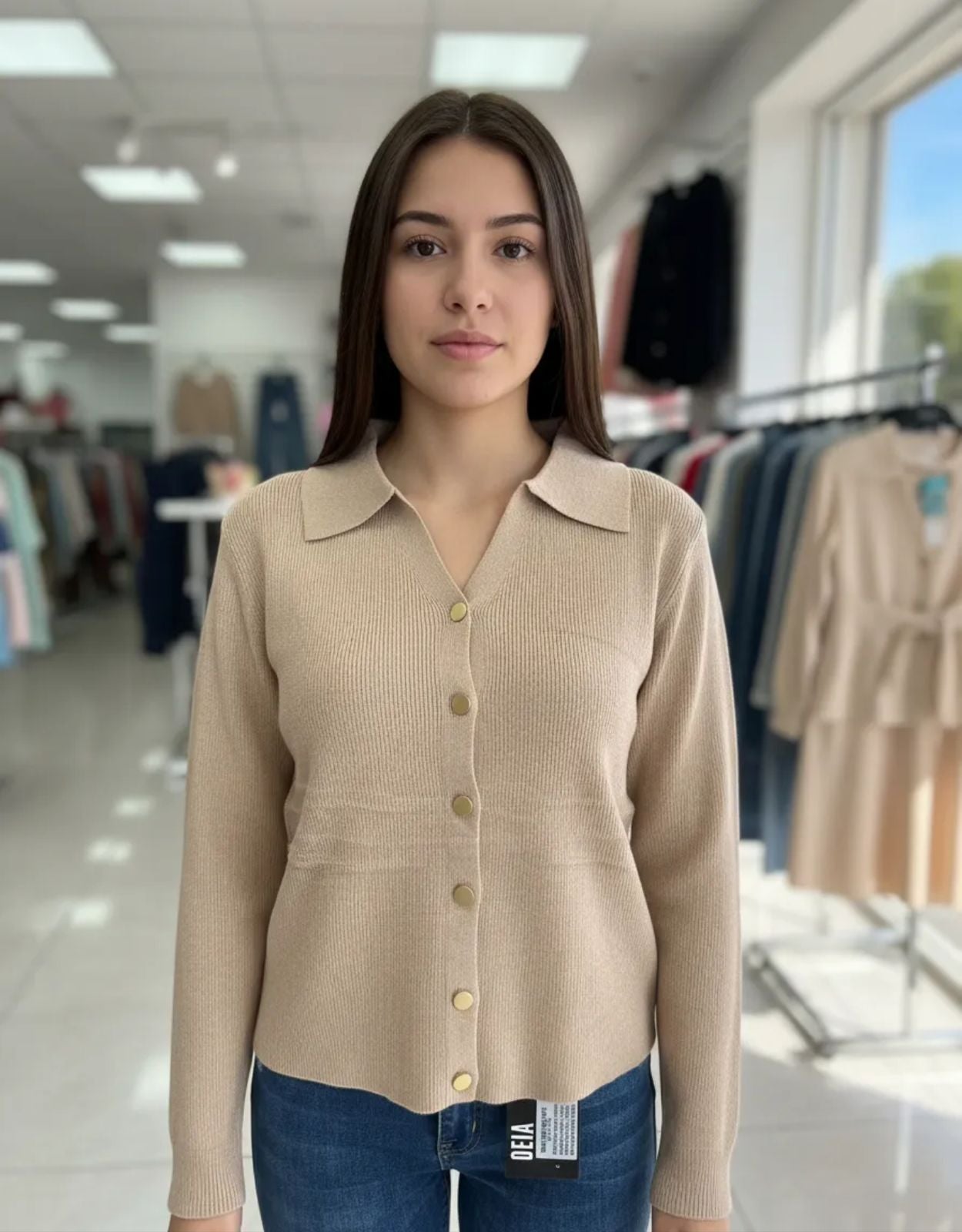 Sueter de Dama con botones Coco Moda