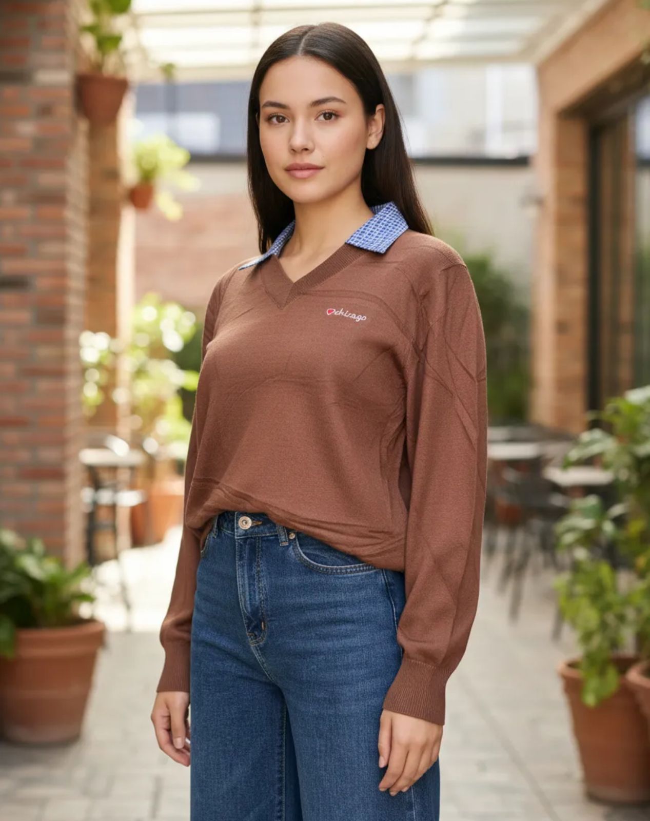 Sueter de Dama cuello polo