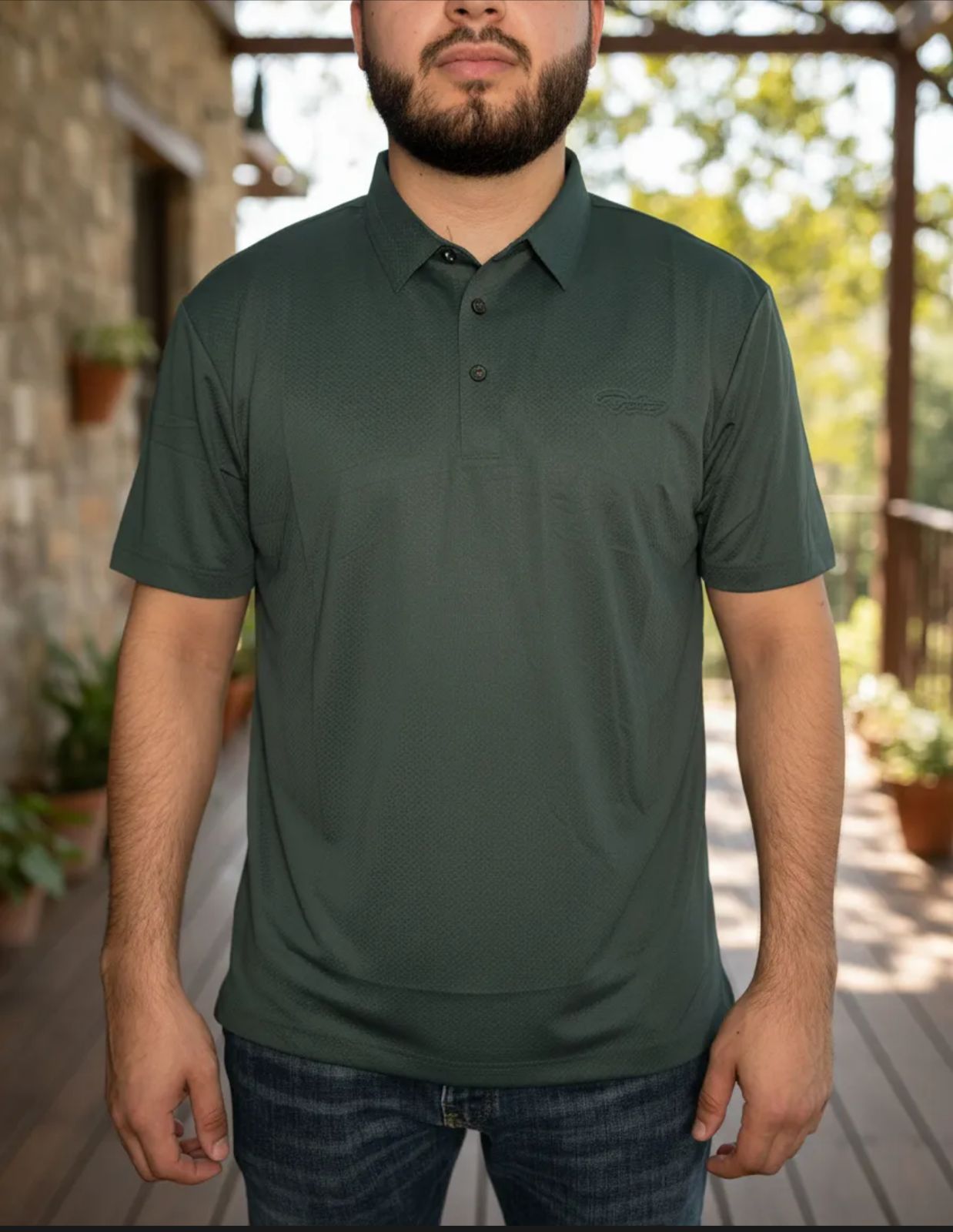 Playera de Caballero tipo polo Bratto