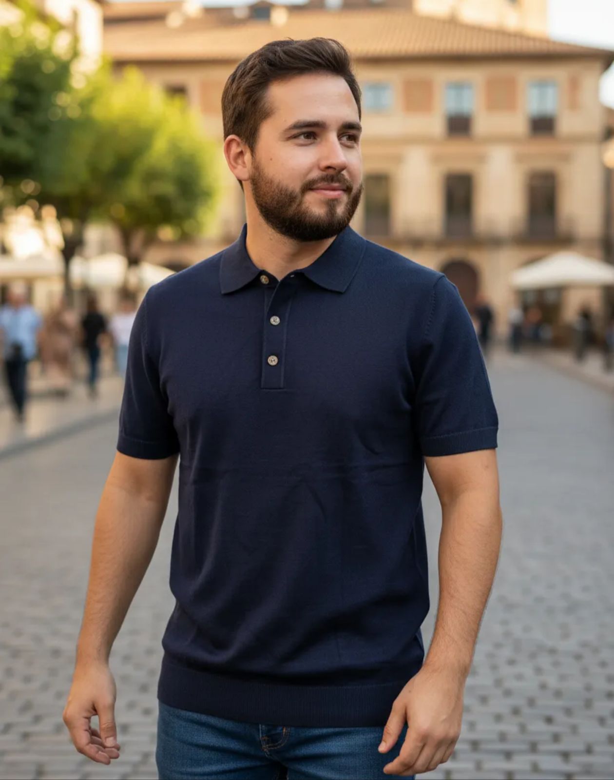 Playera de Caballero tipo polo