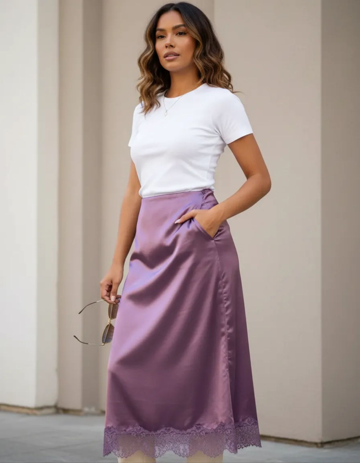 Falda de Dama satin