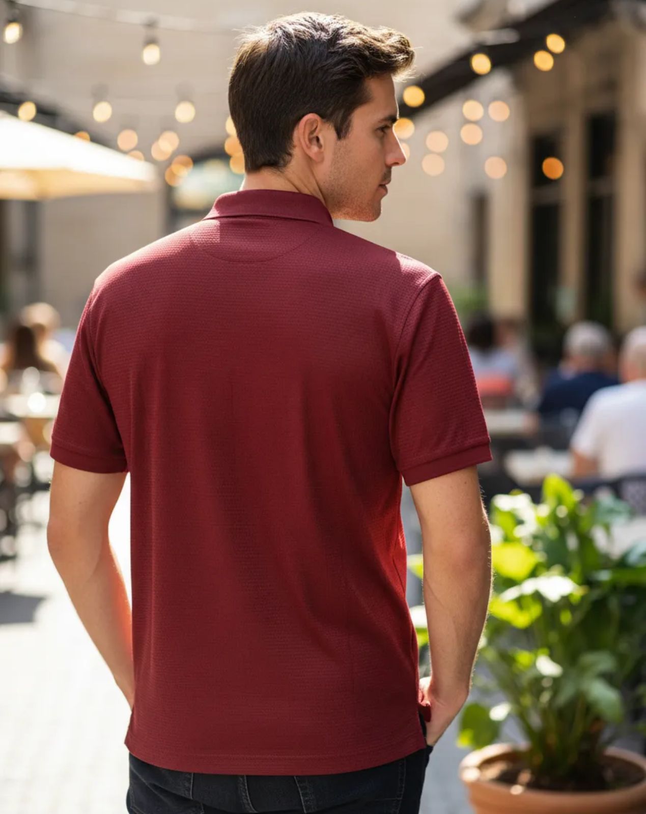 Playera de Caballero tipo Polo Pavini