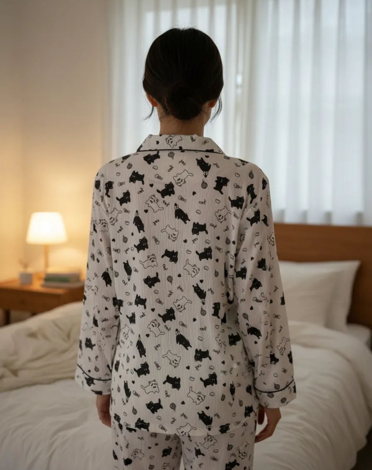 Pijama de Dama monograma de animales