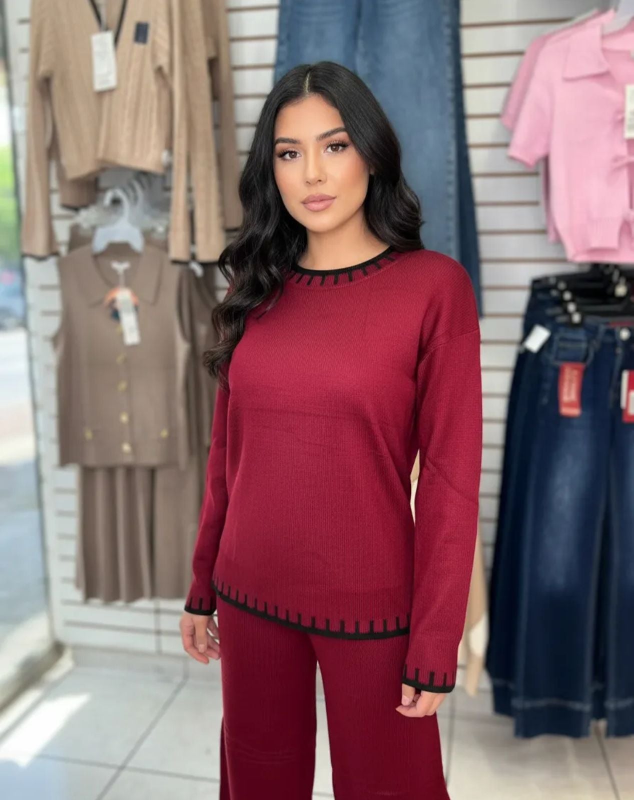 Conjunto de Dama Coco moda invierno