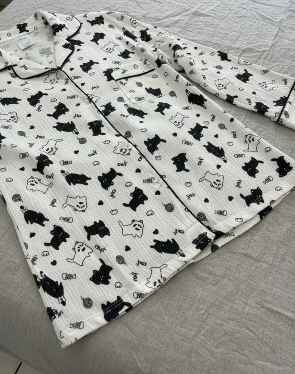 Pijama de Dama monograma de animales
