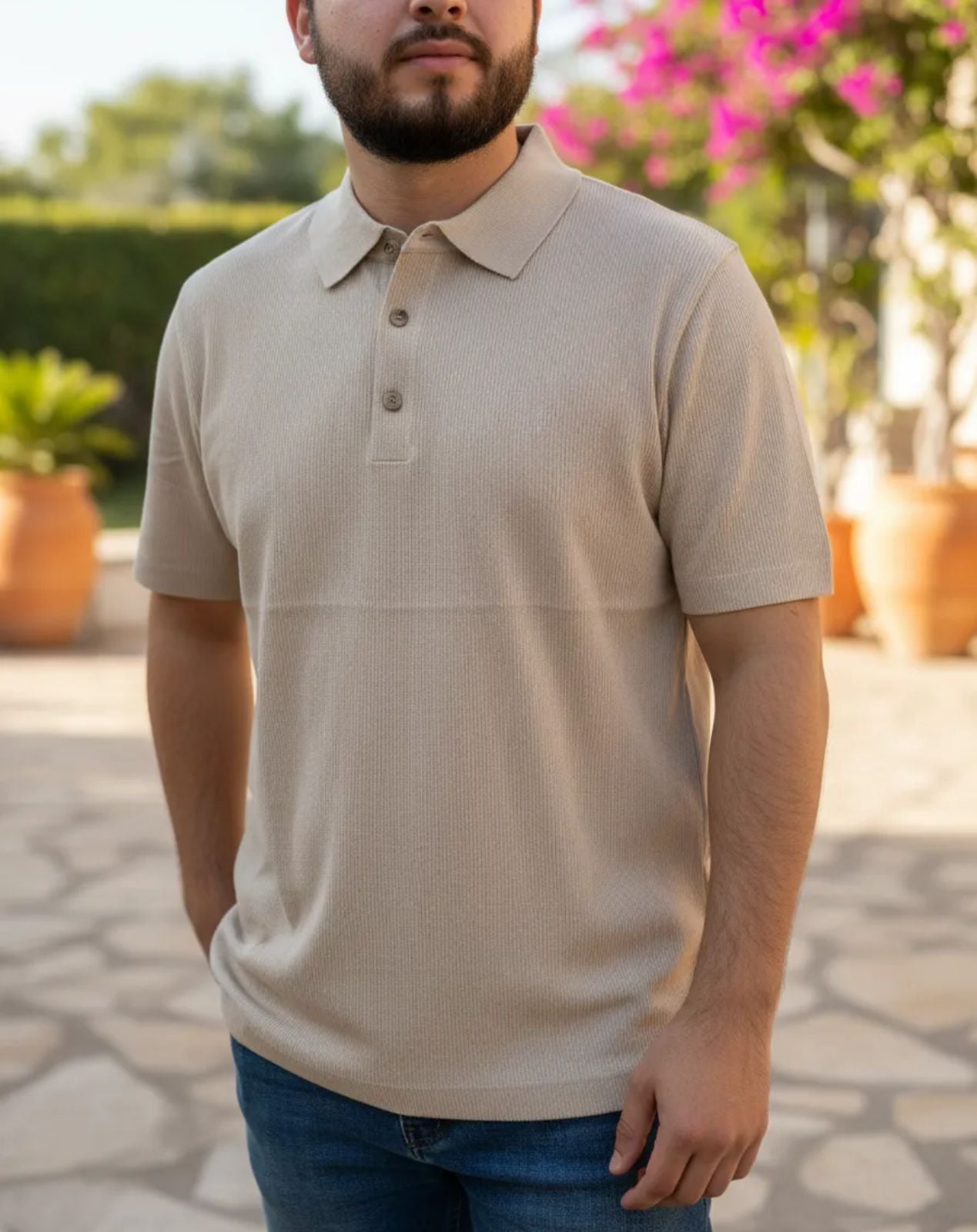 Playera de Caballero tipo polo