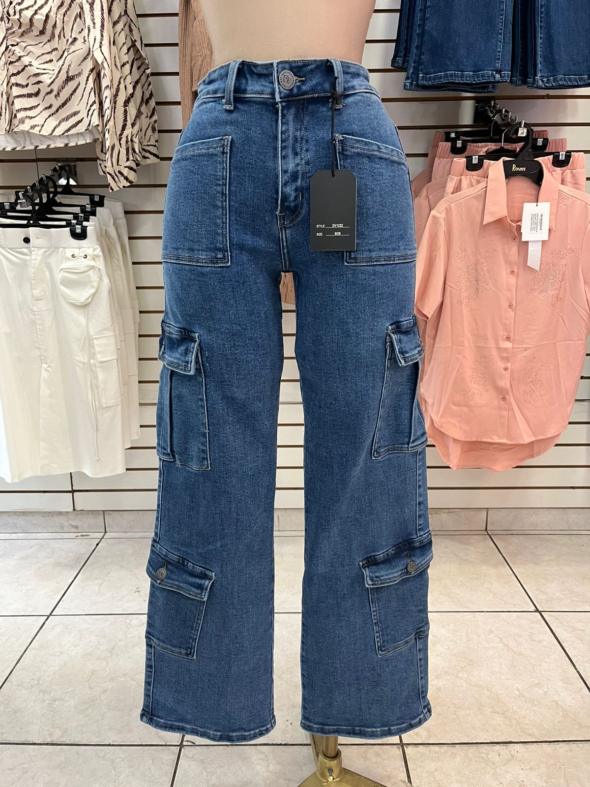Jeans para Dama tipo Cargo