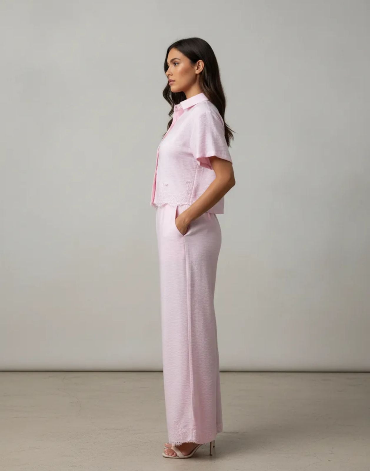 Conjunto de Dama 2 piezas camisa y pantaloon