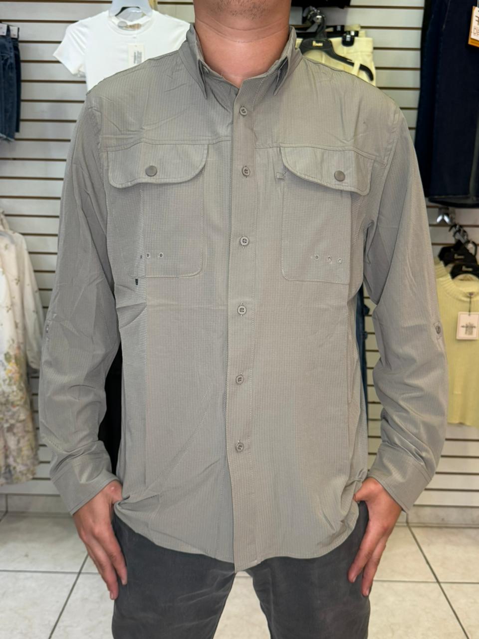 Camisa de Caballero tipo Pescador Manga larga