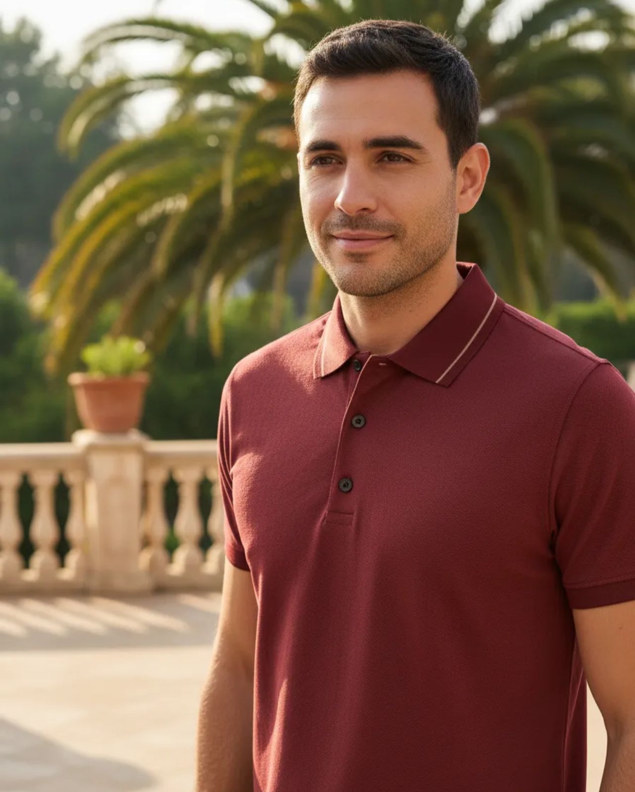 Playera de Caballero tipo polo Pavini