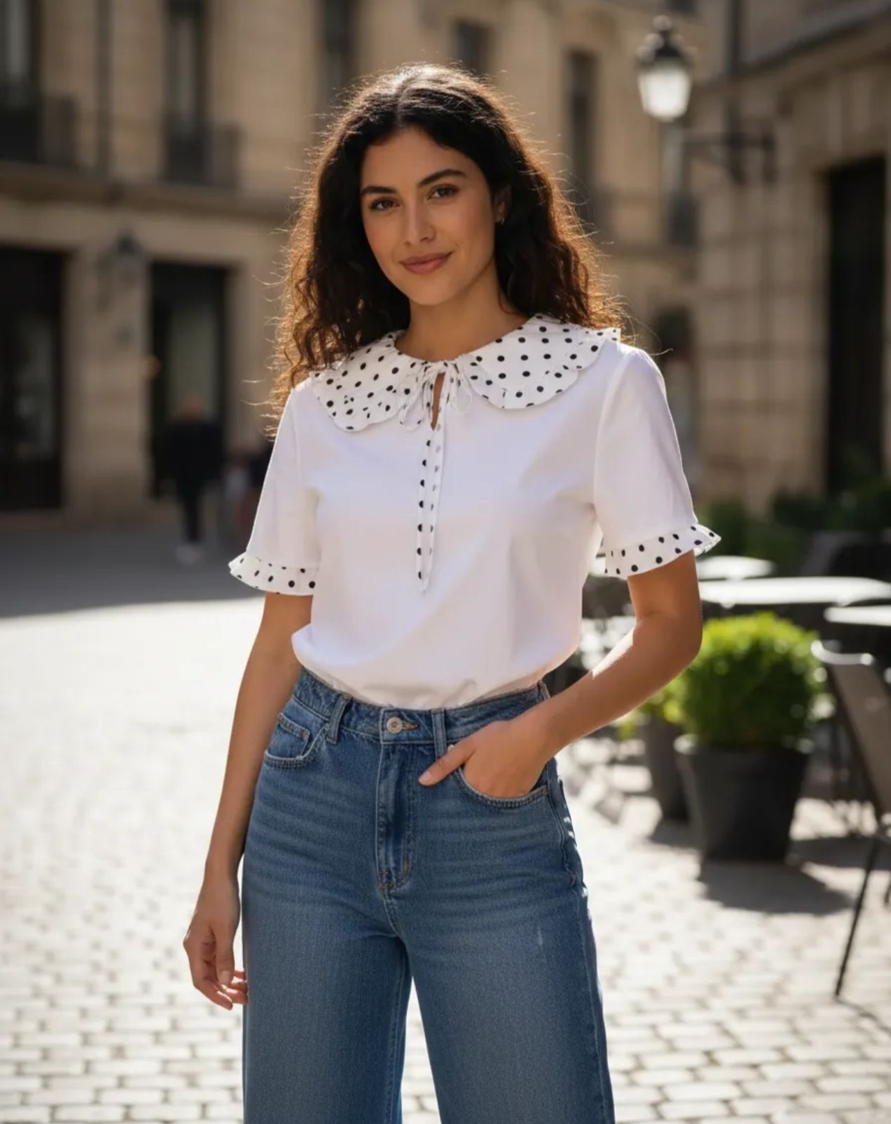 Blusa de Dama con puntos