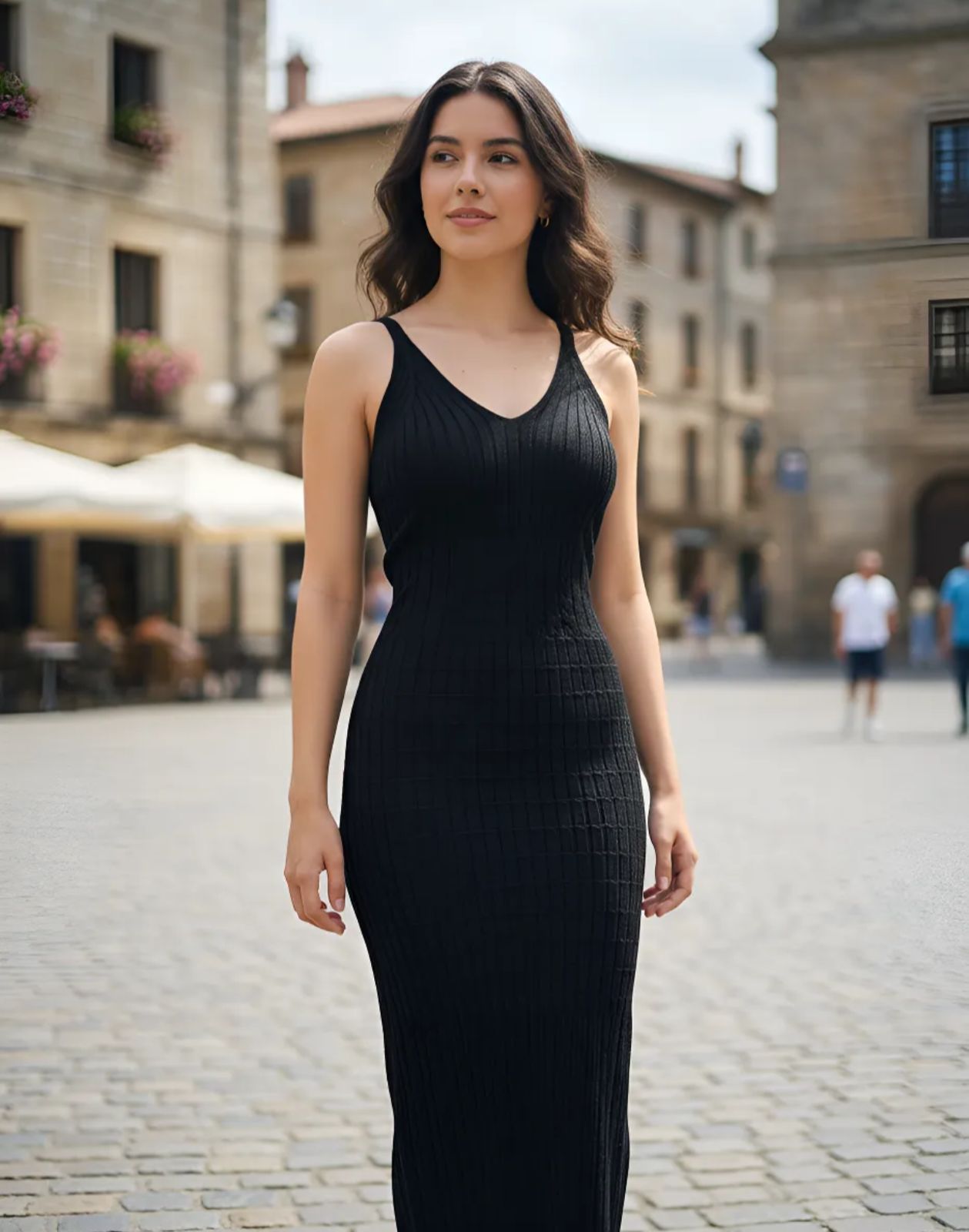 Vestido de Dama Largo