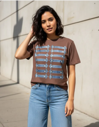 Playera de Dama casual con estampado