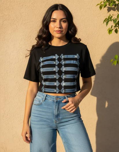 Playera de Dama casual con estampado