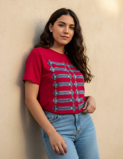 Playera de Dama casual con estampado