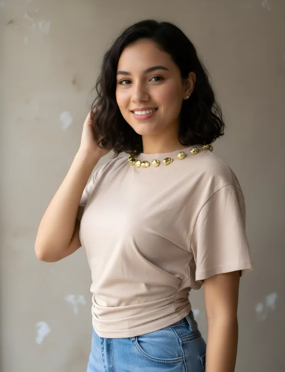 Playera de Dama casual con estampado