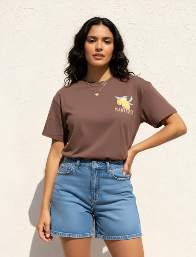 Playera de Dama casual con estampado