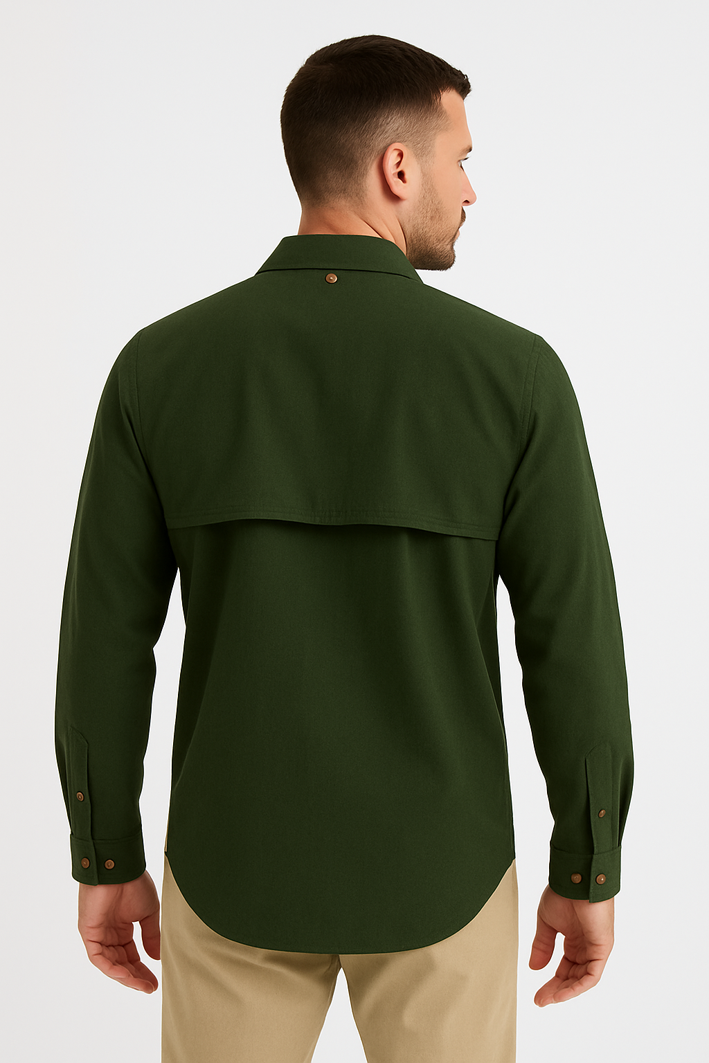 Camisa de caballero tipo pescador Varanasi