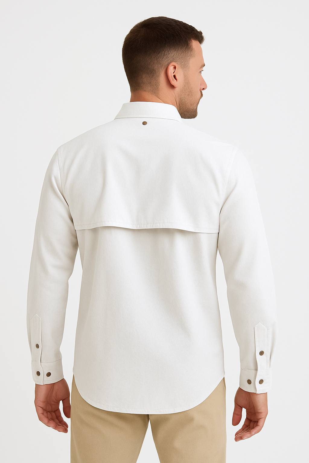 Camisa de caballero tipo pescador Varanasi