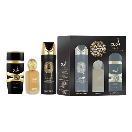 Set Perfume Para Hombre Lattafa Asad 3 Piezas