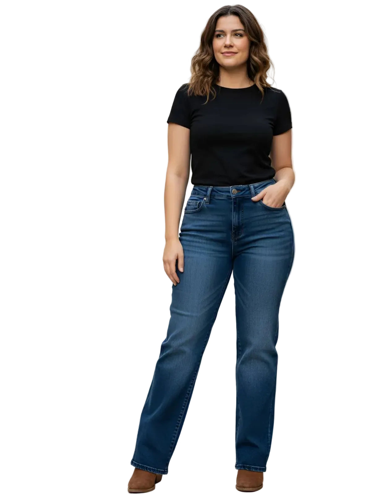 Jeans de Dama corte wide leg