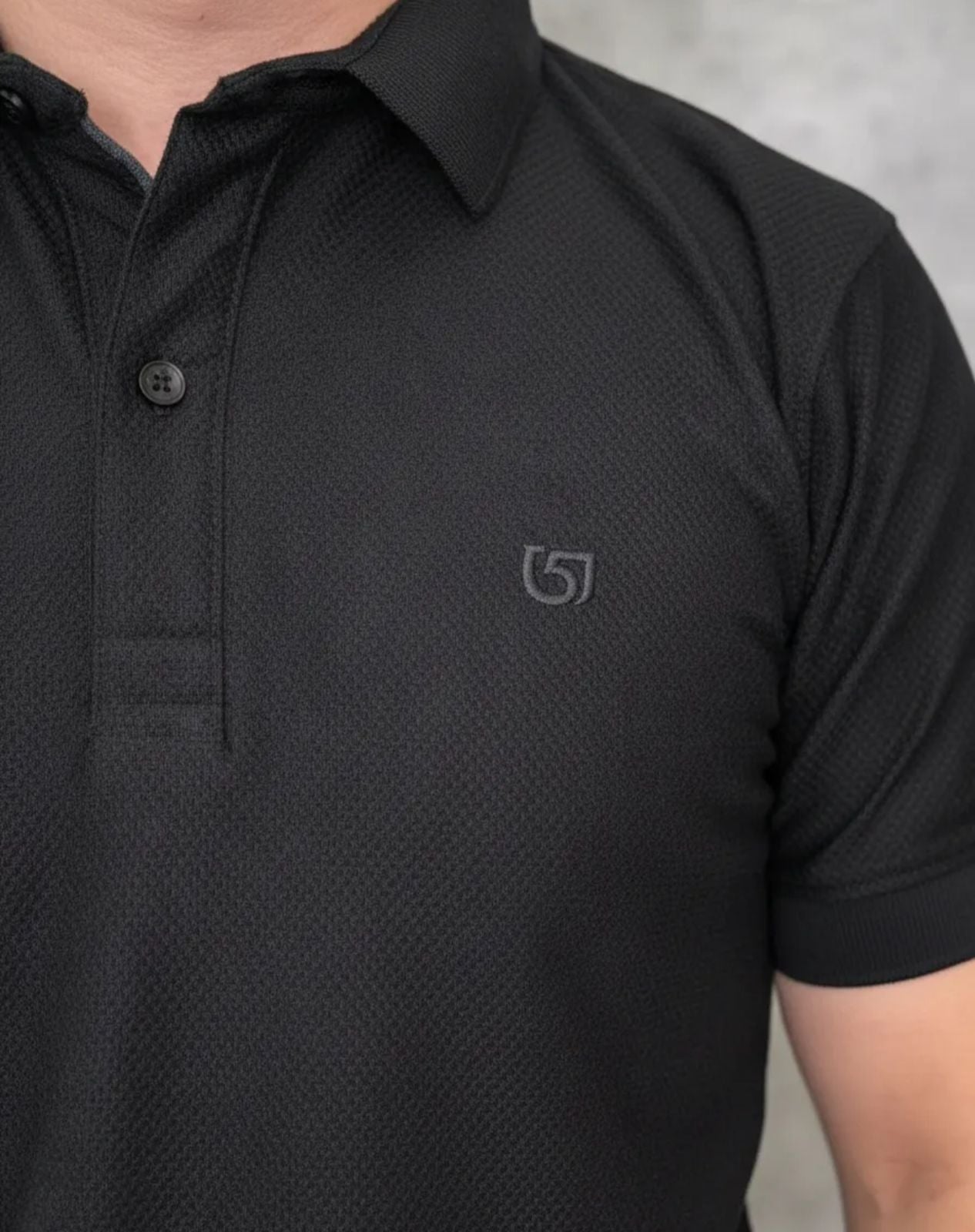 Playera de Caballero tipo polo de algodon