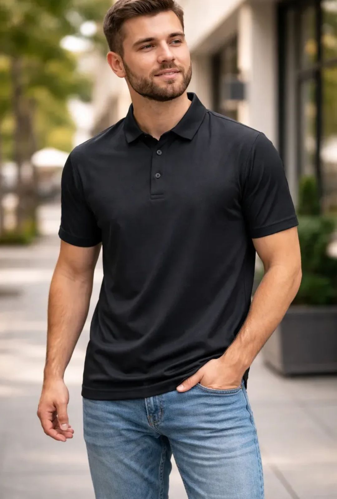 Playera de Caballero tipo Polo- Giovanni Gali