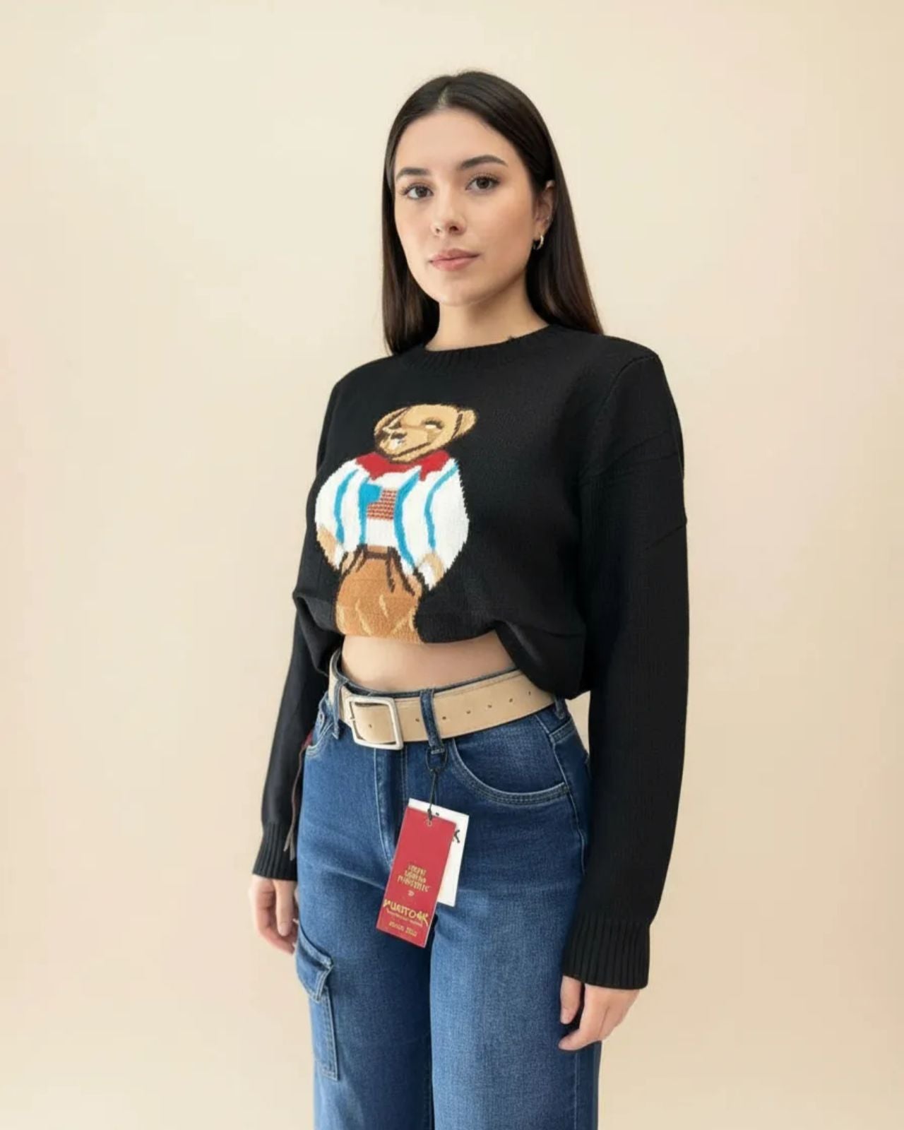 Sueter de Dama con oso Amanda collection