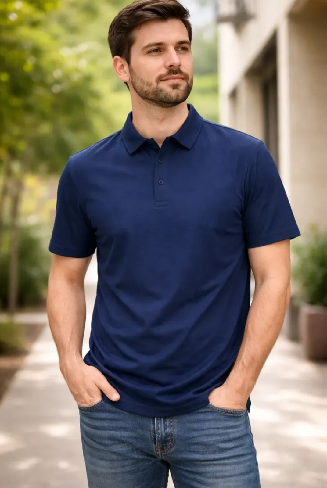 Playera de Caballero tipo Polo- Giovanni Gali