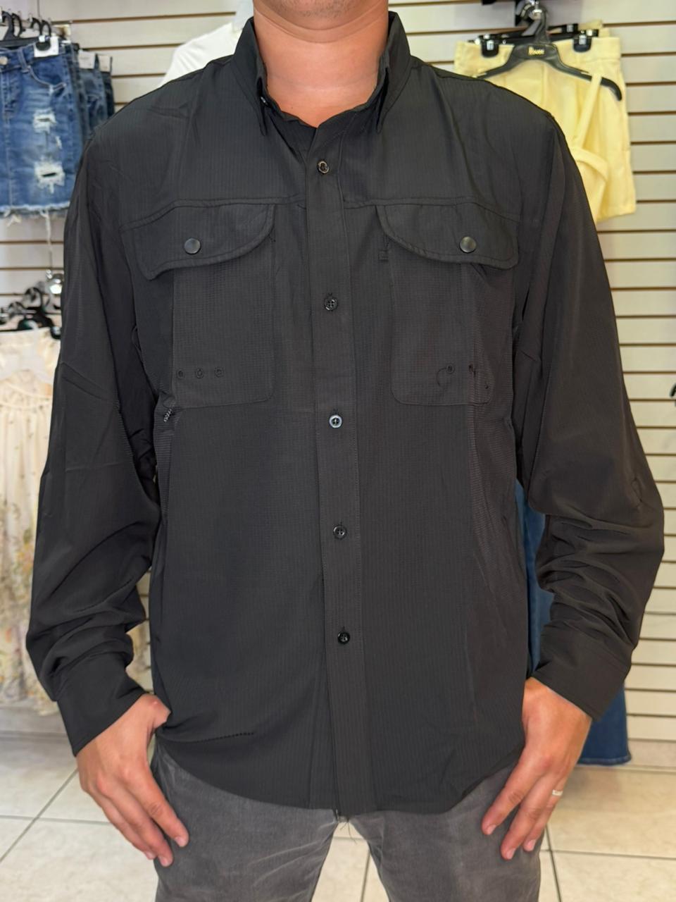 Camisa de Caballero tipo Pescador Manga larga