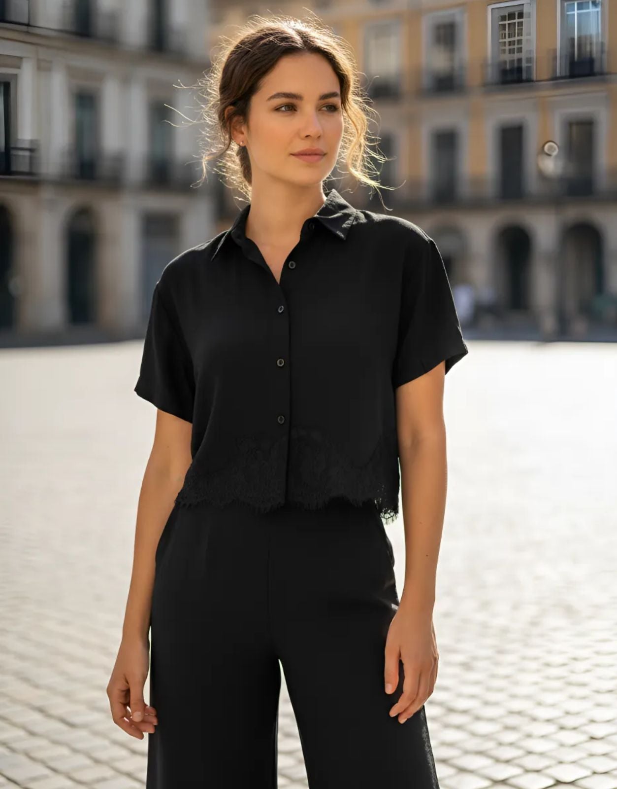 Conjunto de Dama 2 piezas camisa y pantaloon