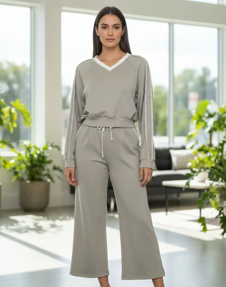 Conjunto de Dama de 2 pzs cuello v