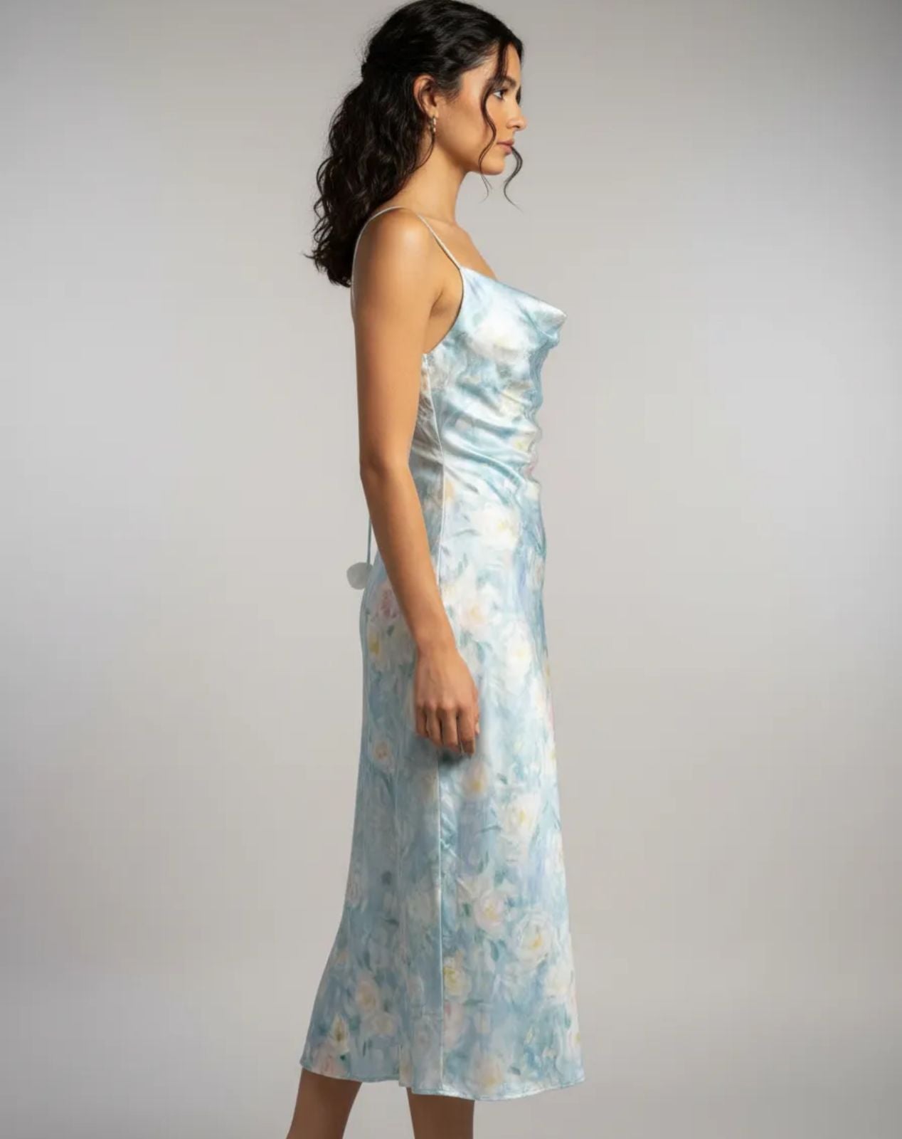 Vestido de Dama largo satinado