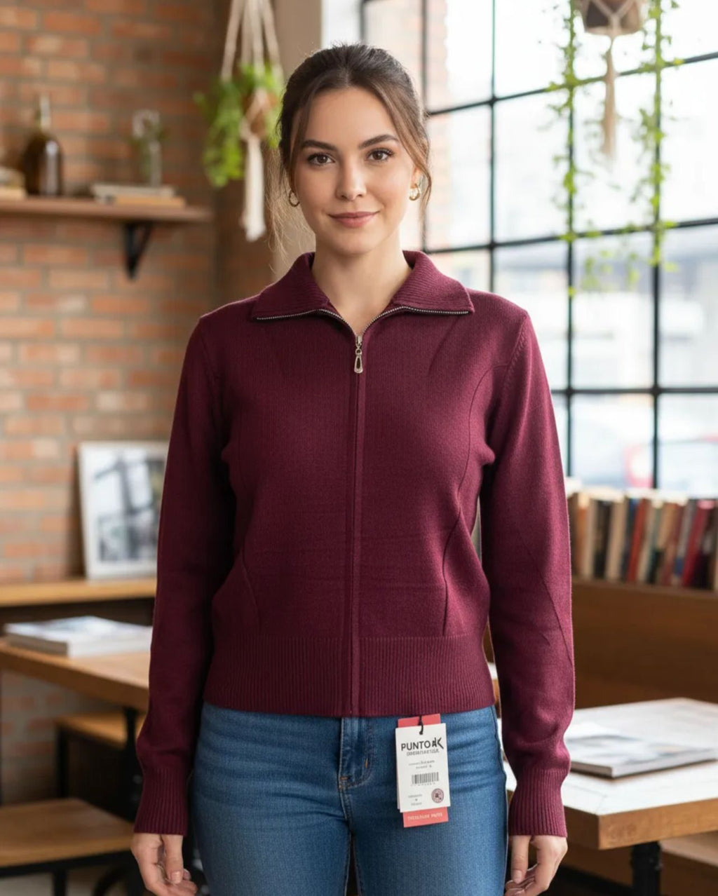 Suéter de Dama con cierre