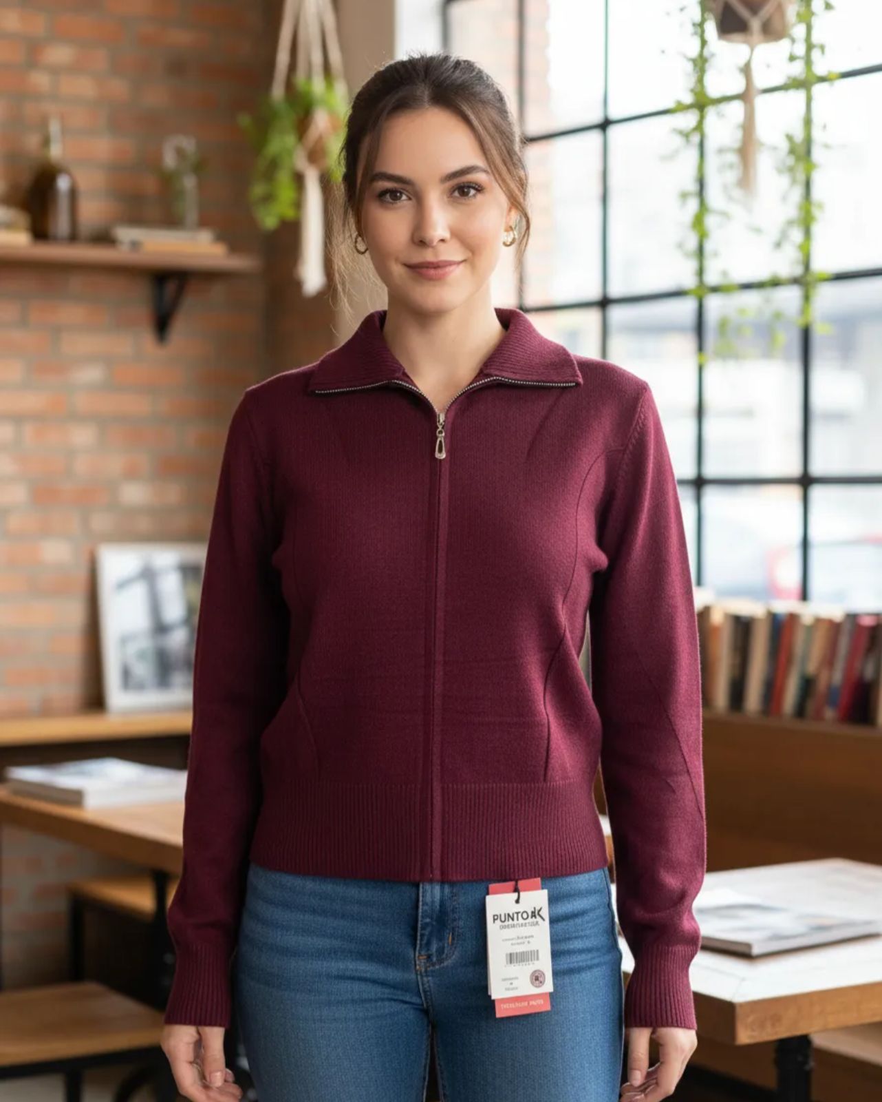 Suéter de Dama con cierre