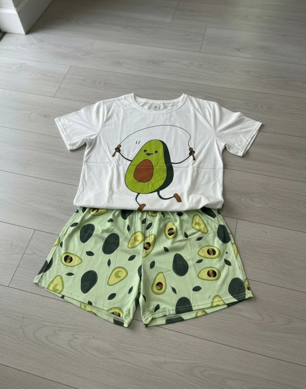 Pijama de Dama de 3 piezas Pantalon y short