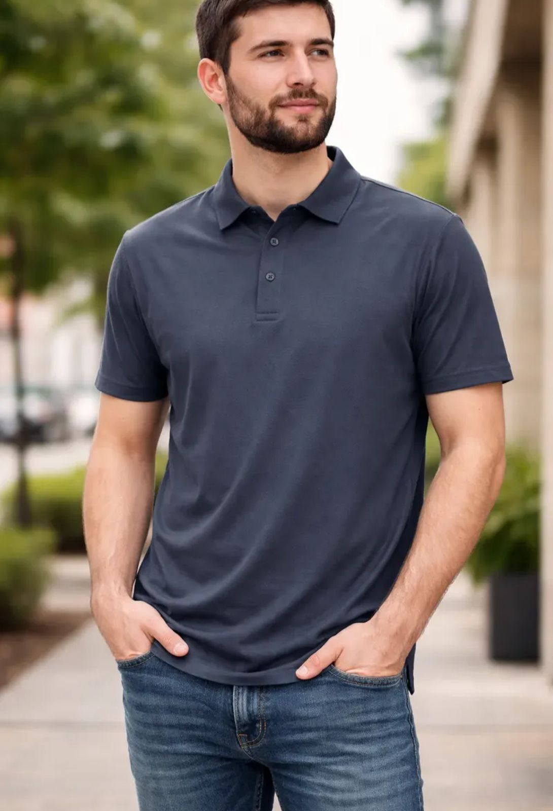 Playera de Caballero tipo Polo- Giovanni Gali