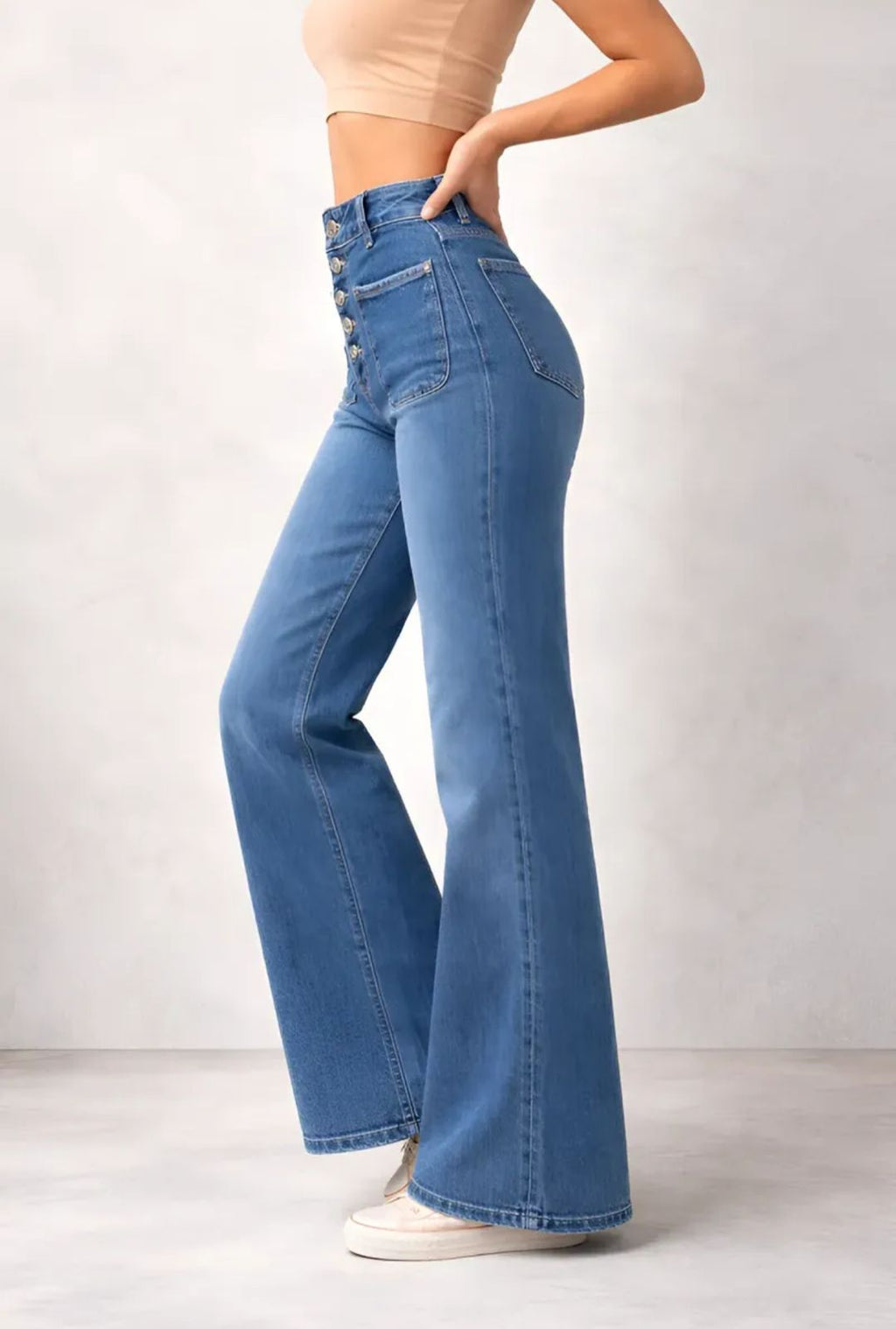 Jeans de Dama corte wide leg