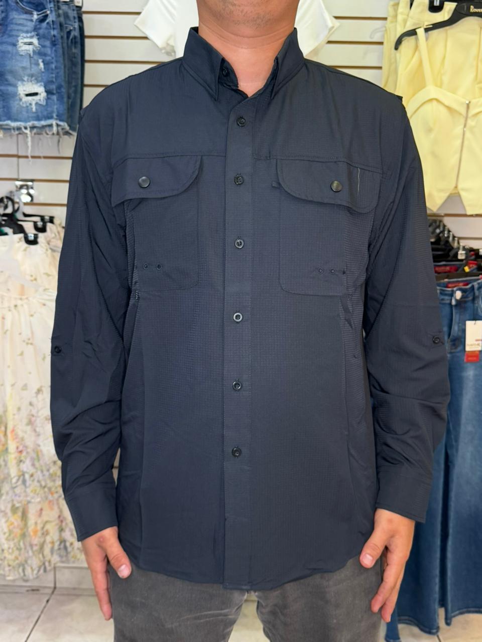 Camisa de Caballero tipo Pescador Manga larga